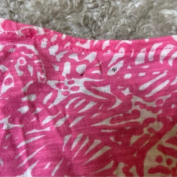 Lilly Pulitzer Pink and White Long Sleeve Dress - Picture 9 of 9